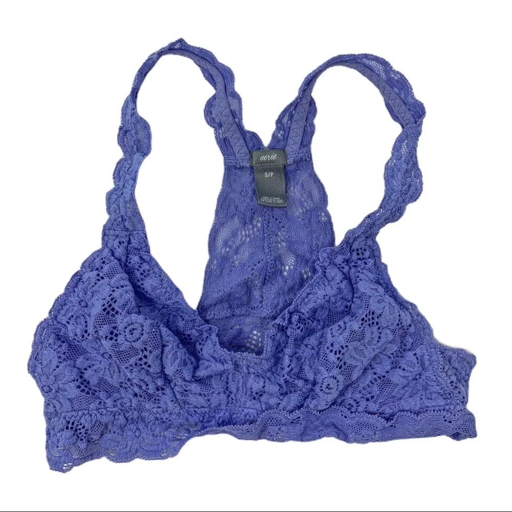 Aerie purple‎ lace bralette size small